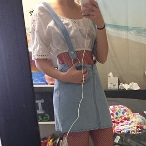 Forever21 denim overall skirt